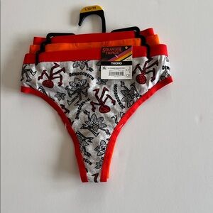 Stranger Things Thong - Red and Orange size L